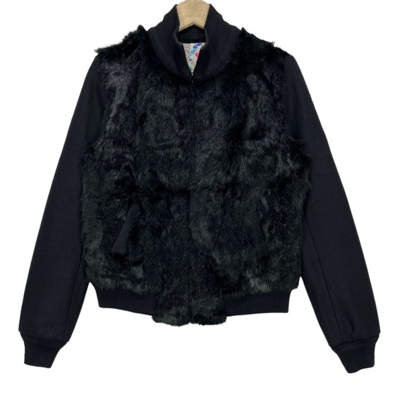 Vintage Valstarino Italian Designer Furs Bomber Zipper Jacket 