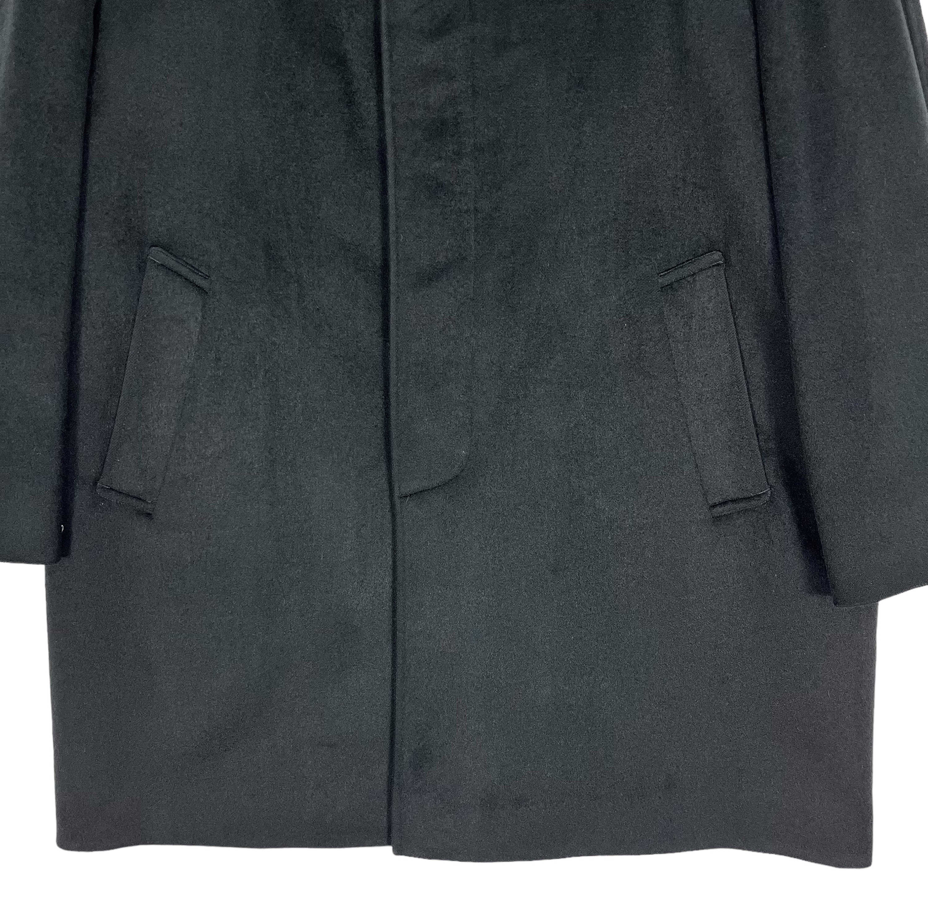 Vintage Pierre Balmain Mens Wool Coat Winter Black Size Vintage Pierre Balmain Mens Wool Coat Winter Black Size