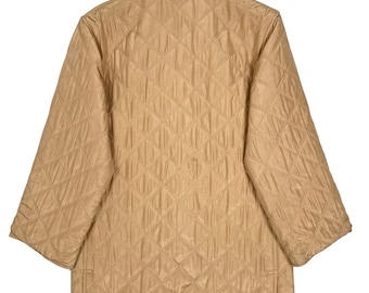Vintage Salvatore Ferragamo Silk Quilted Jacket Italian Designer