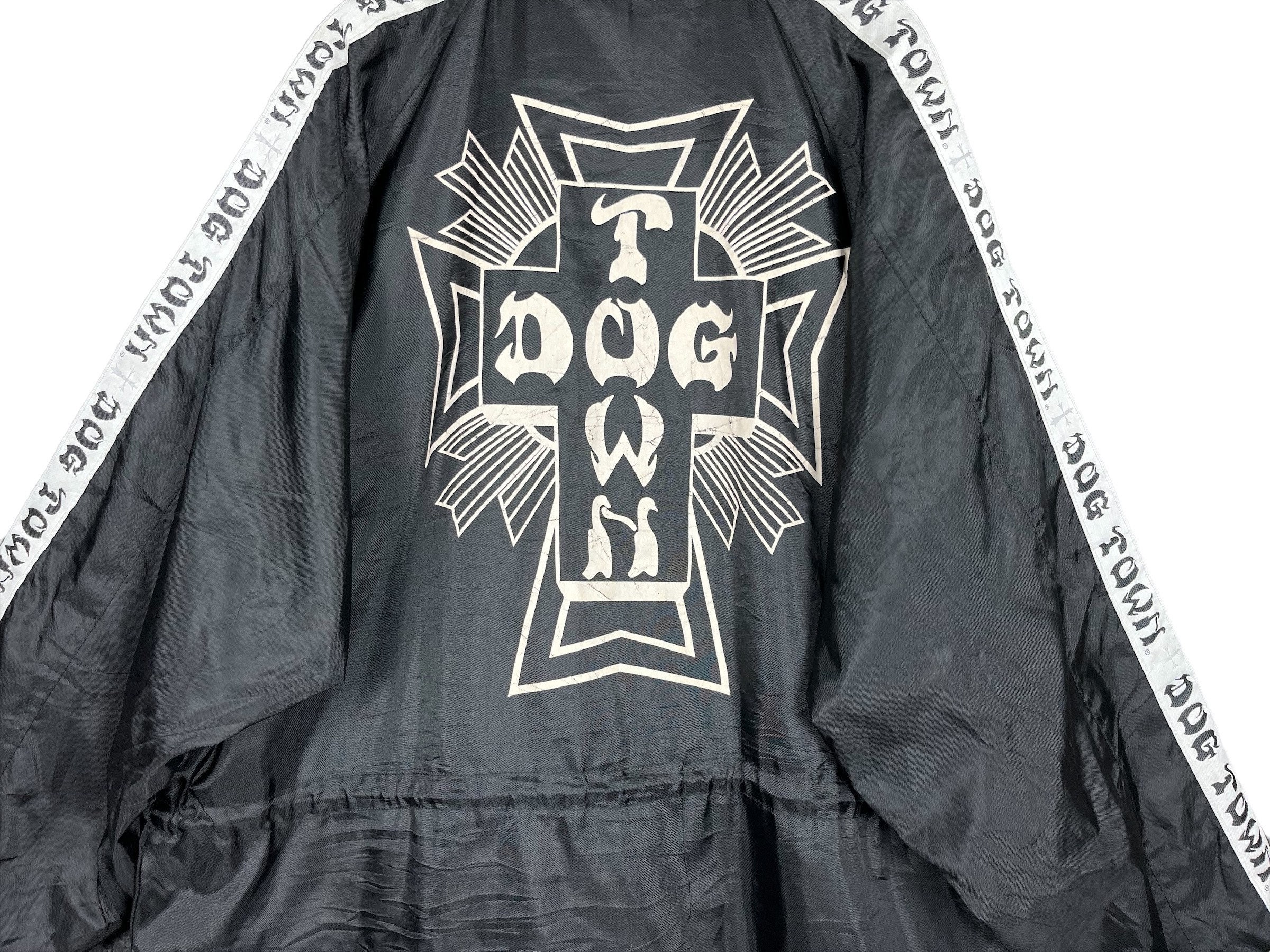 Vintage 90's Dog Town Long Coat Big Cross Design Skatesbrand Vintage 90's Dog Town Long Coat Big Cross Design Skatesbrand