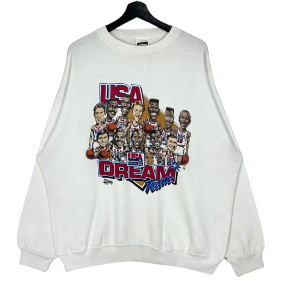 Vintage 90s NBA USA Dream Team Basketball Sweatshirt Size XL - Etsy