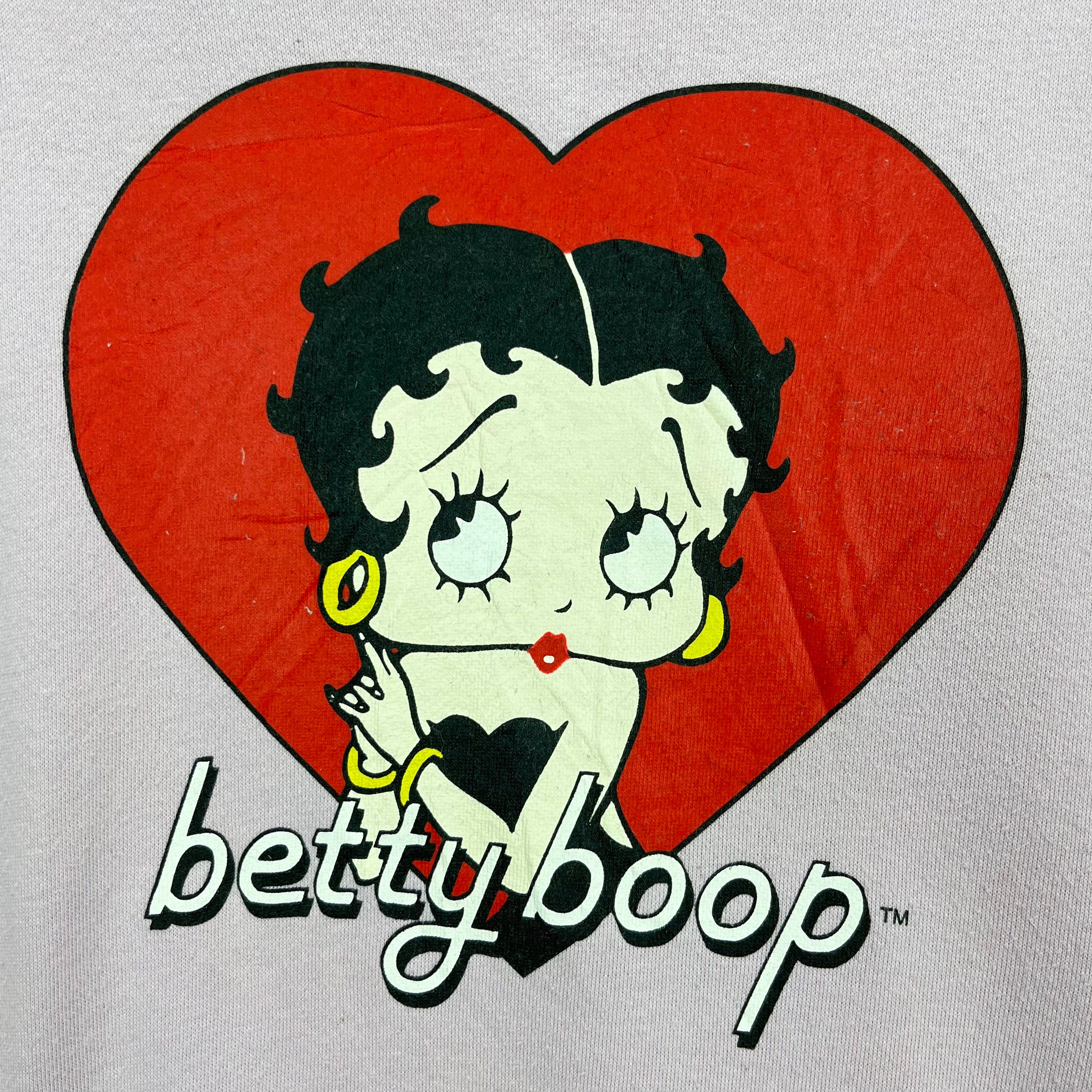 Vintage Betty Boop Cartoon Animation Pullover Hoodie Sweater Light