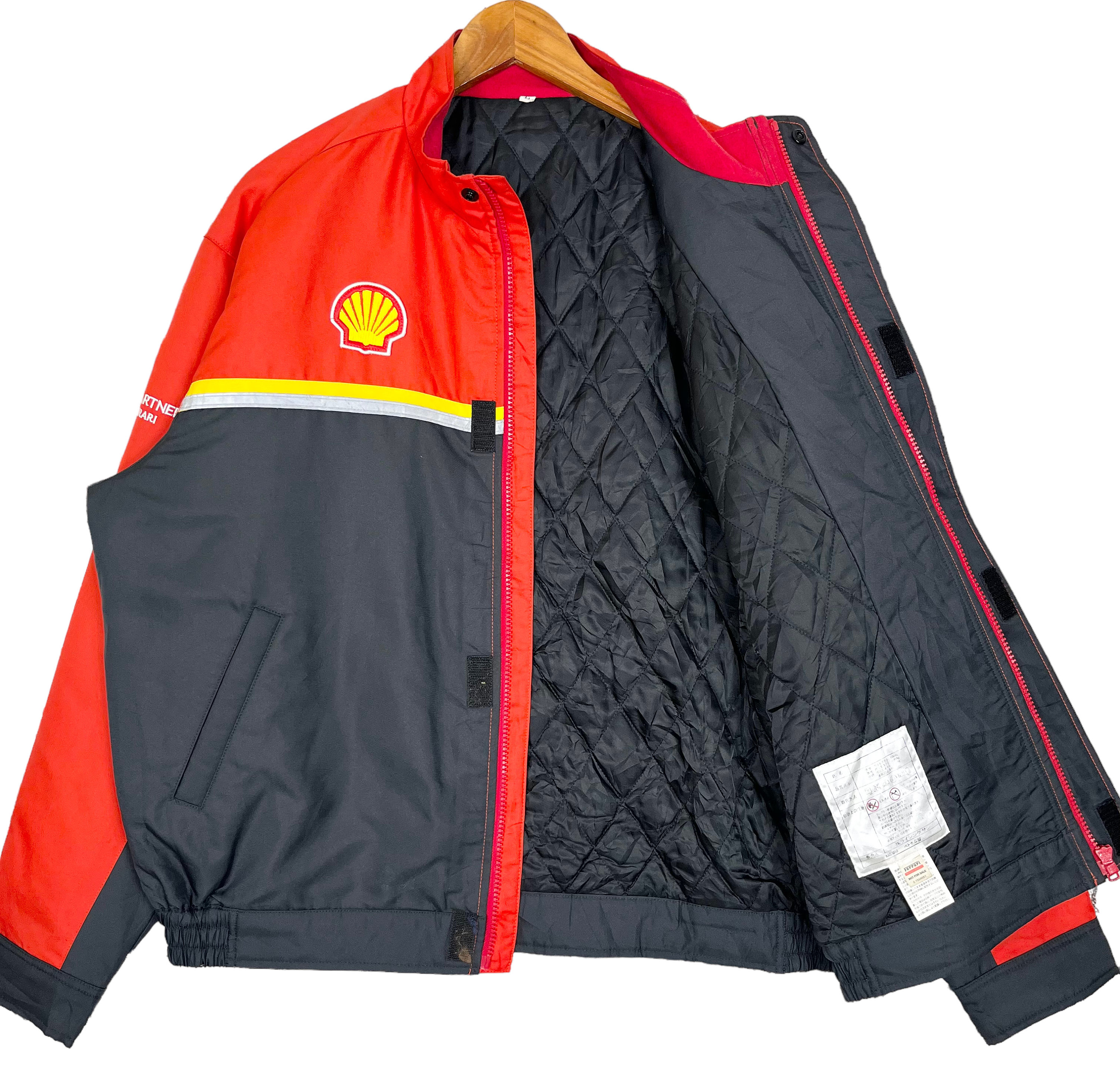 Ferrari Shell Motorsport Jacket Black Red Color Size Large - Etsy