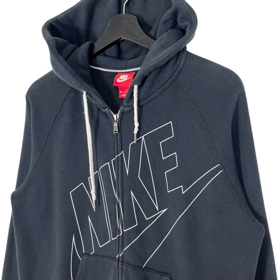 nike big swoosh zip hoodie