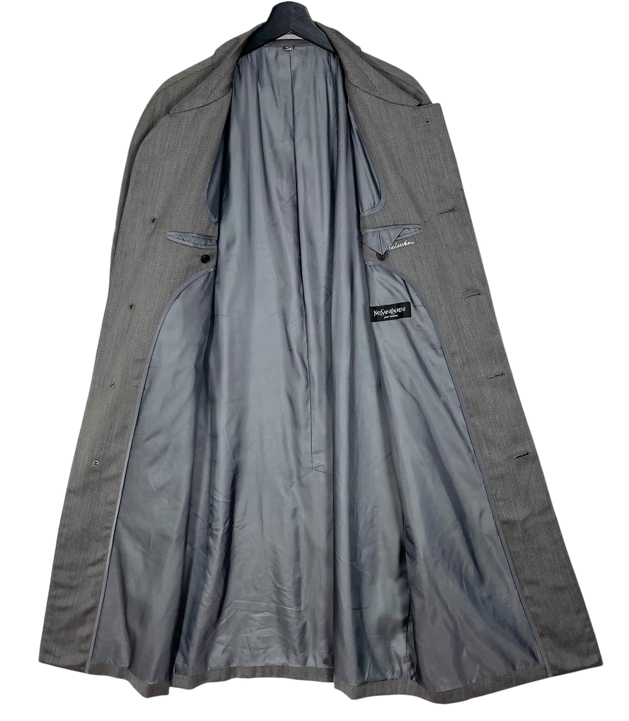Yves Saint Laurent グレー ロングコート Yves Saint Laurent Trench Coat - Gray | Garmentory