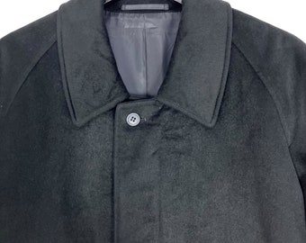 Vintage Pierre Balmain Mens Wool Coat Winter Black Size Vintage Pierre Balmain Mens Wool Coat Winter Black Size