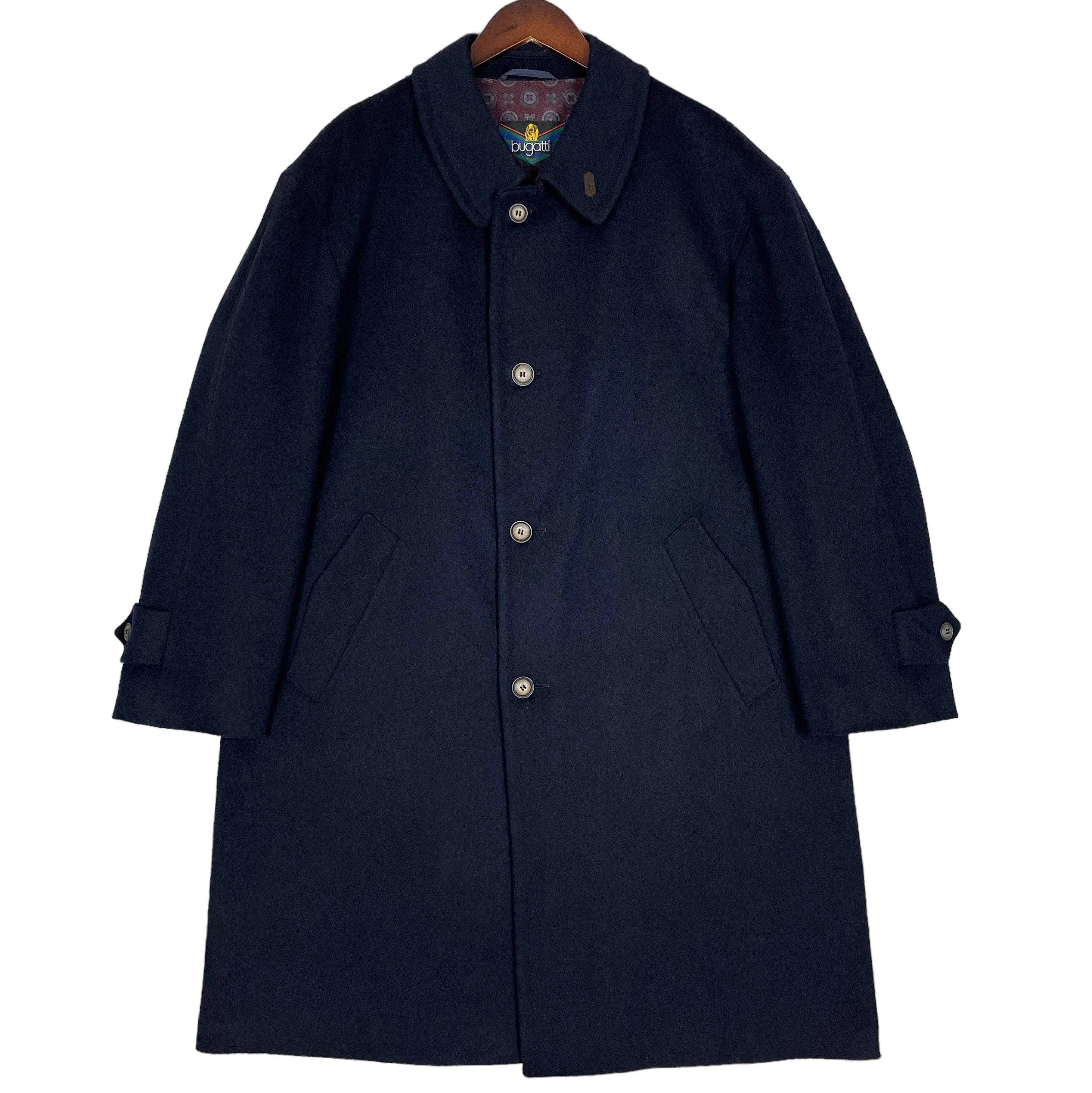 Bugatti メンズ ウール ロングコート アウトドア 冬 暖かい ボタン