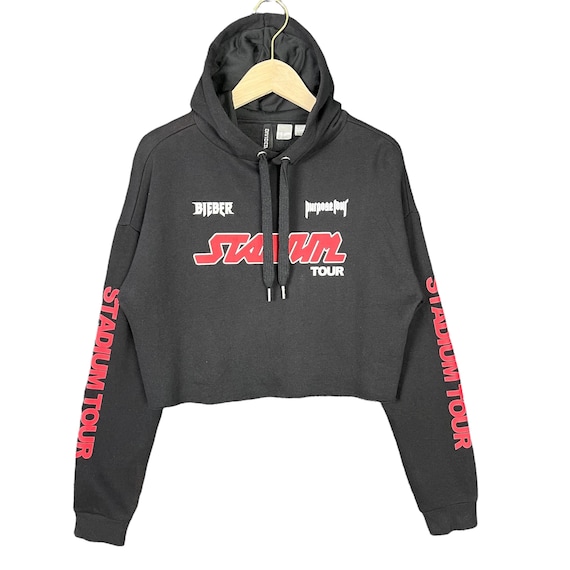 Justin Bieber 2016 Stadium Tour Cropped Short Women Pullover