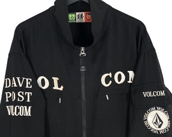 Vintage Volcom Scout Series Oversized Three Quarter Sleeve Zipper