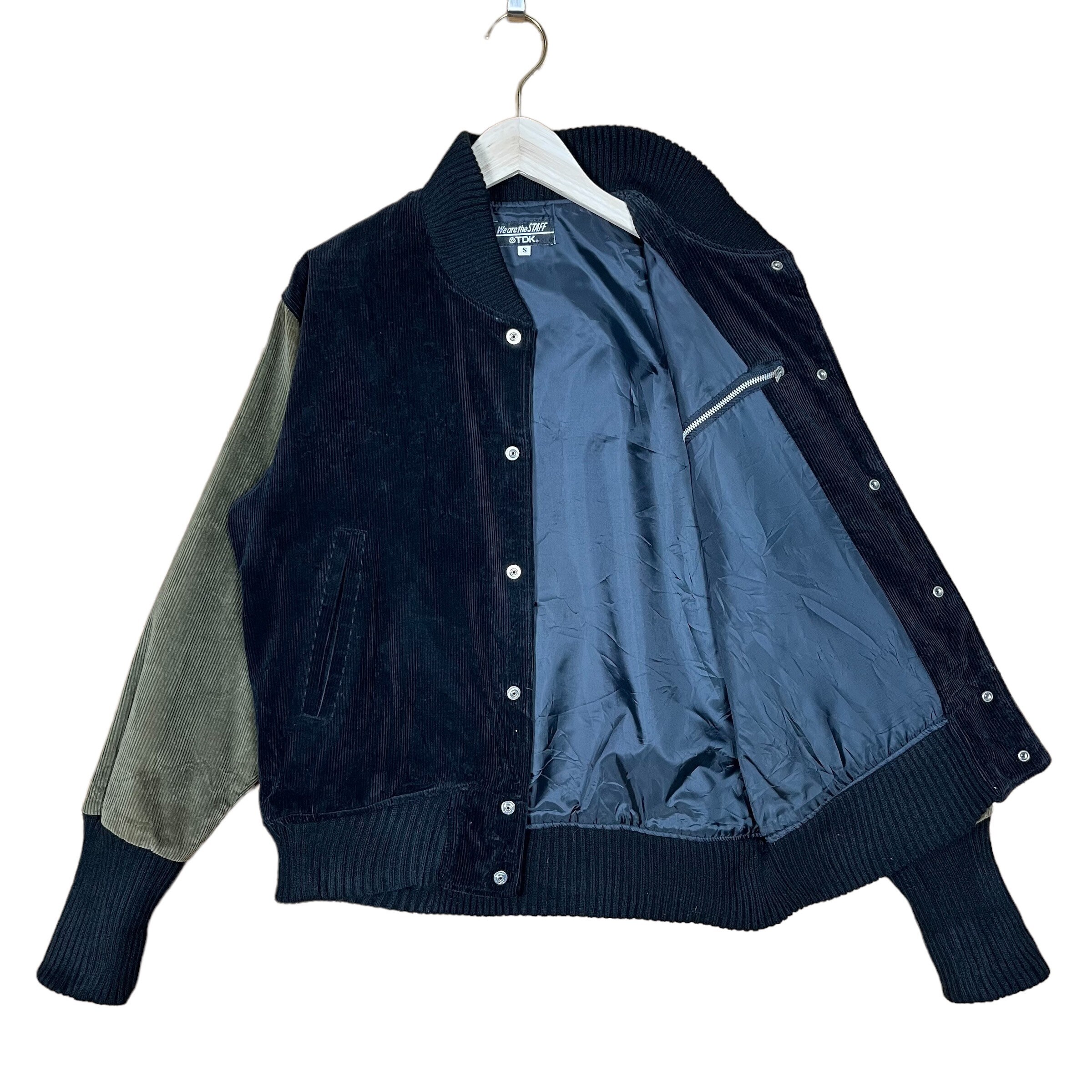 ジャケット・アウター 70s corduroy varsity jacket Mens Corduroy Varsity Jacket - Embroidered Letterman Jacket