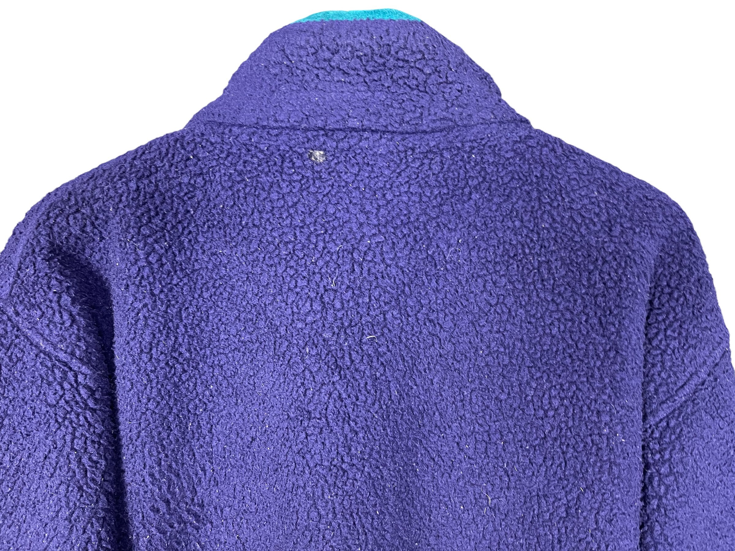 Vintage LL Bean Wool Zip up Fleece Jacket Purple Size Medium Made  display picture 1