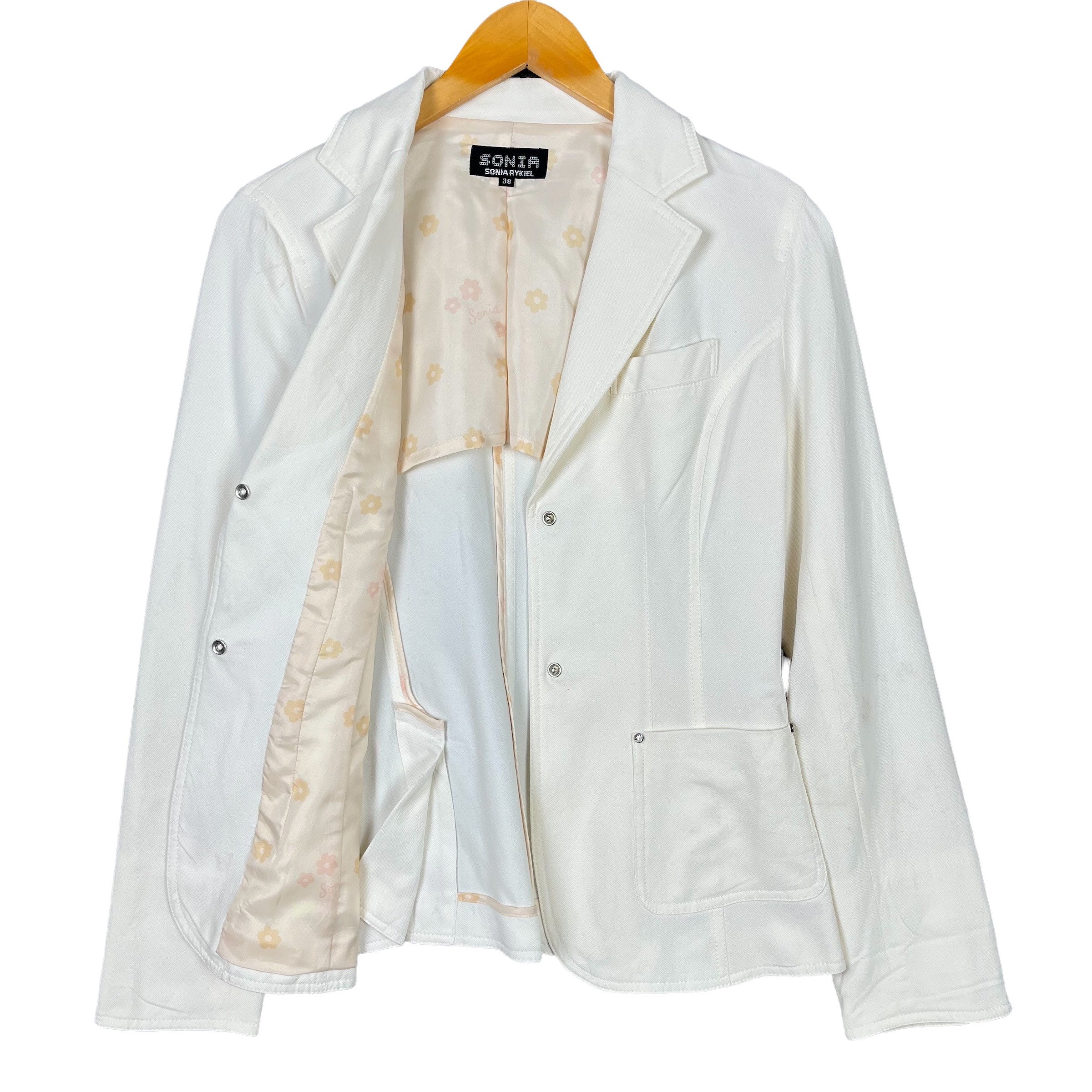 サマーセール ミニグランド バンドル Sonia Rykiel Blazer Jacket Designer Luxury Brand White Color ジャケット・アウター