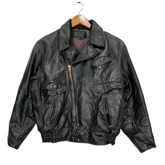 Double collar leather jacket deals