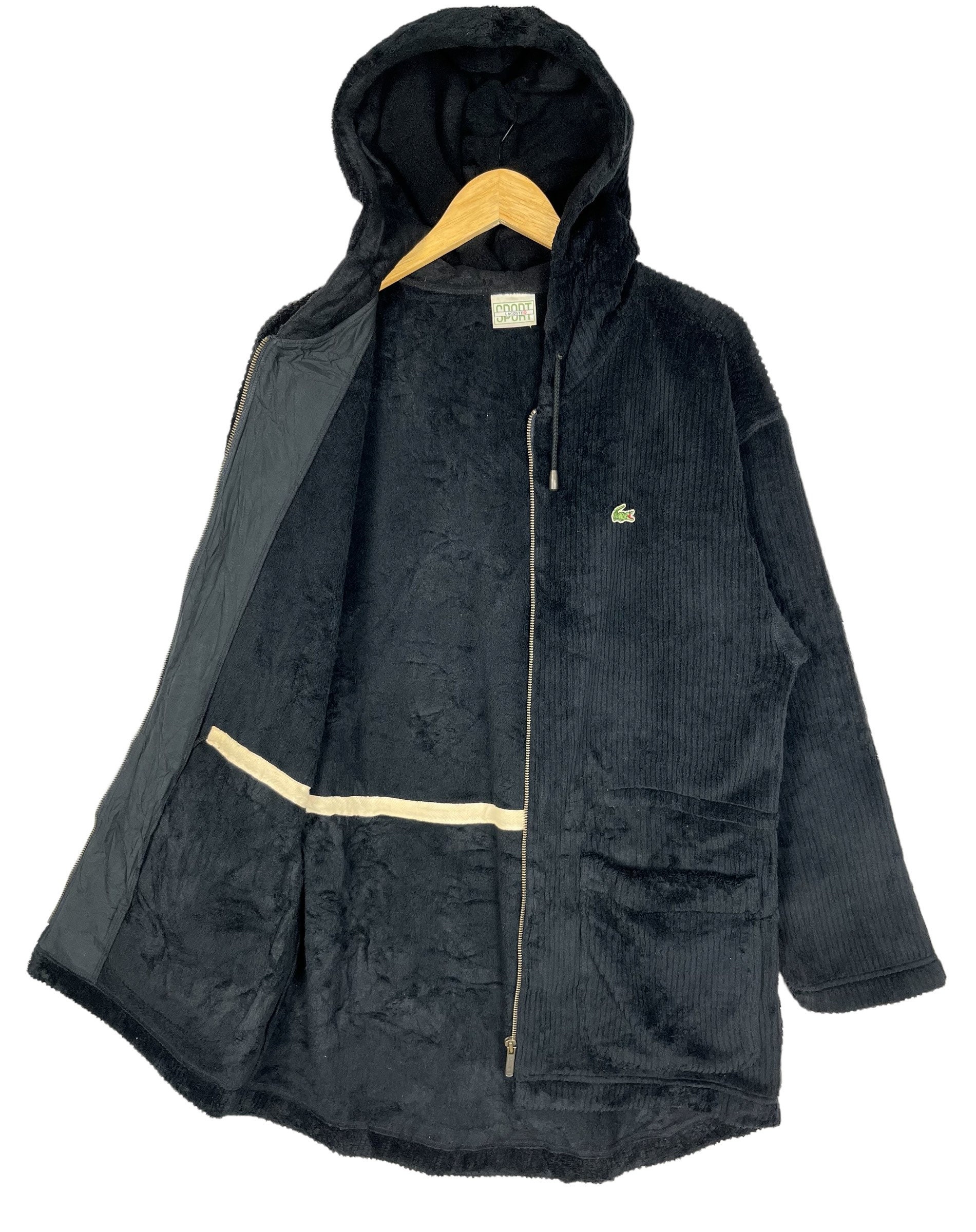 【希少】90s LACOSTE anorak Parker Vintage 90's Lacoste Sport Polartec Hoodie Corduroy Parka