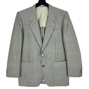 Lanvin Paris Blazer Jacket Women Gray Color Size M 13 Made in Japan French Designer Luxury Brand
