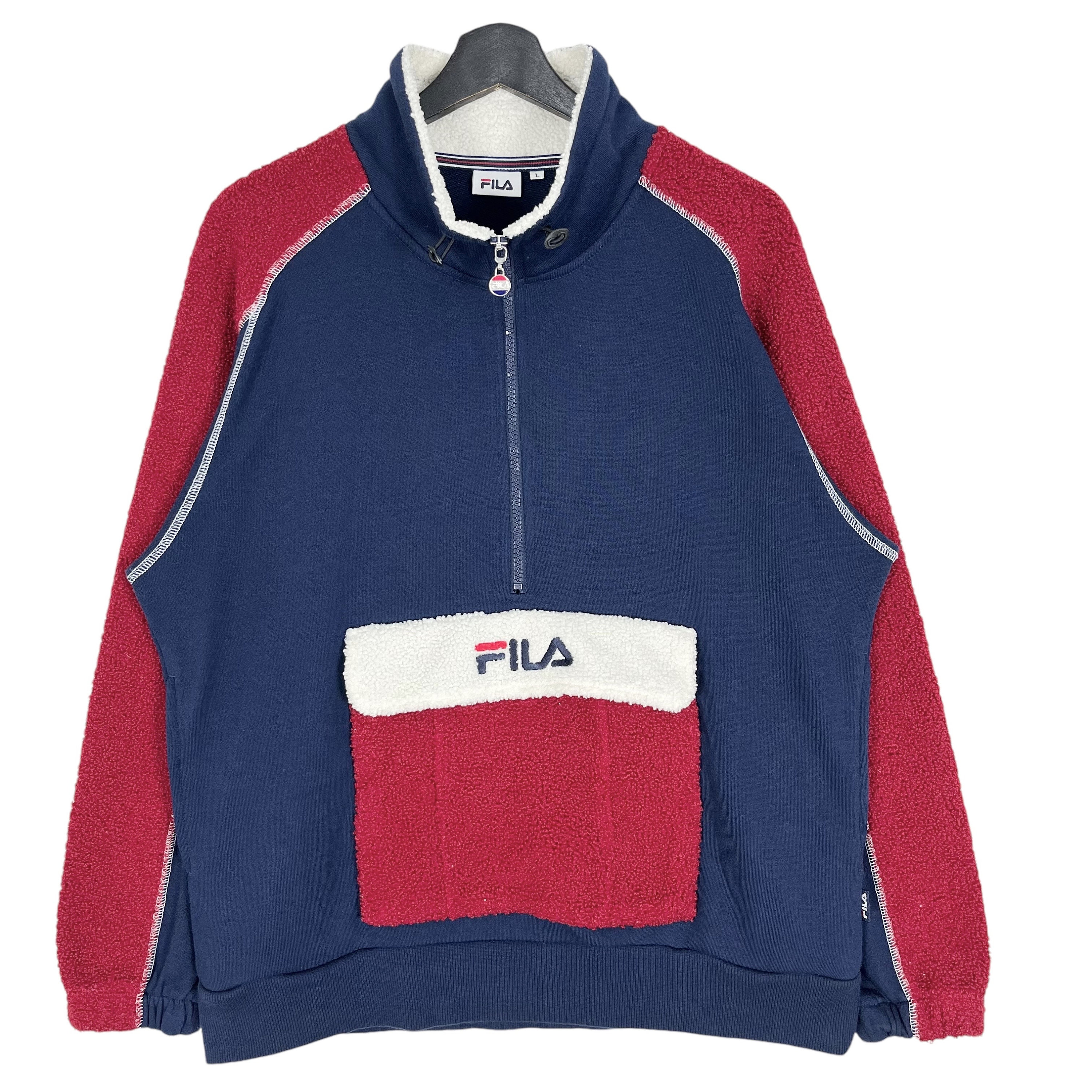 Fila half zip sweatshirt deals