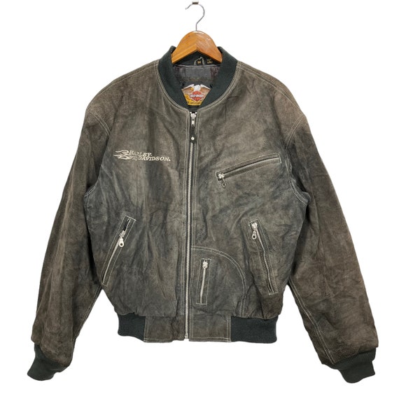 ジャケット・アウター VINTAGE Harley-Davidson Motorcycle Jkt Vintage Harley Davidson Leather Jacket - Etsy