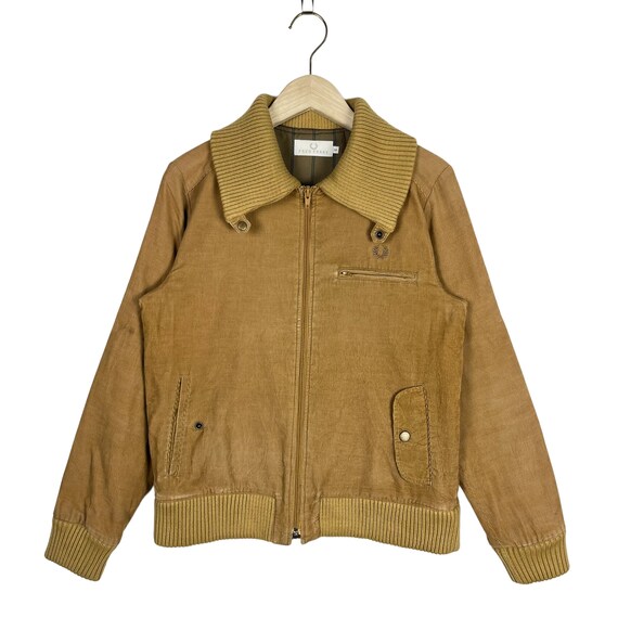 FRED PERRY ブラウン ジップアップジャケット