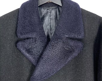 美品 ヨウジヤマモト A.A.R ピーコート ブラック L ヨウジヤマモト AAR デザイン Y's For Men ピーコート ブラック サイズ