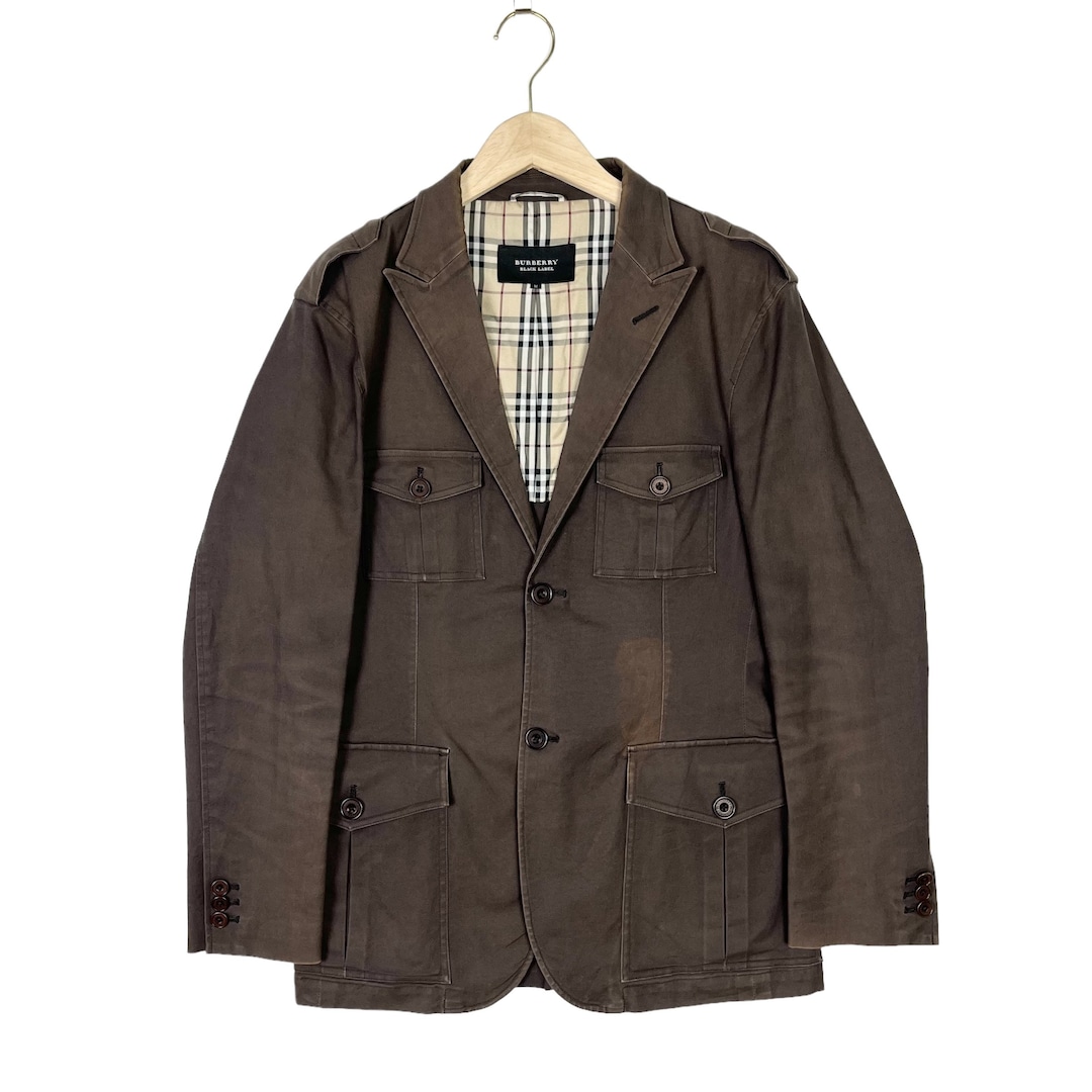 Burberry Black Label Jacket Luxury Brand Faded Black Size Burberry Black Label Jacket Luxury Brand Faded Black Size