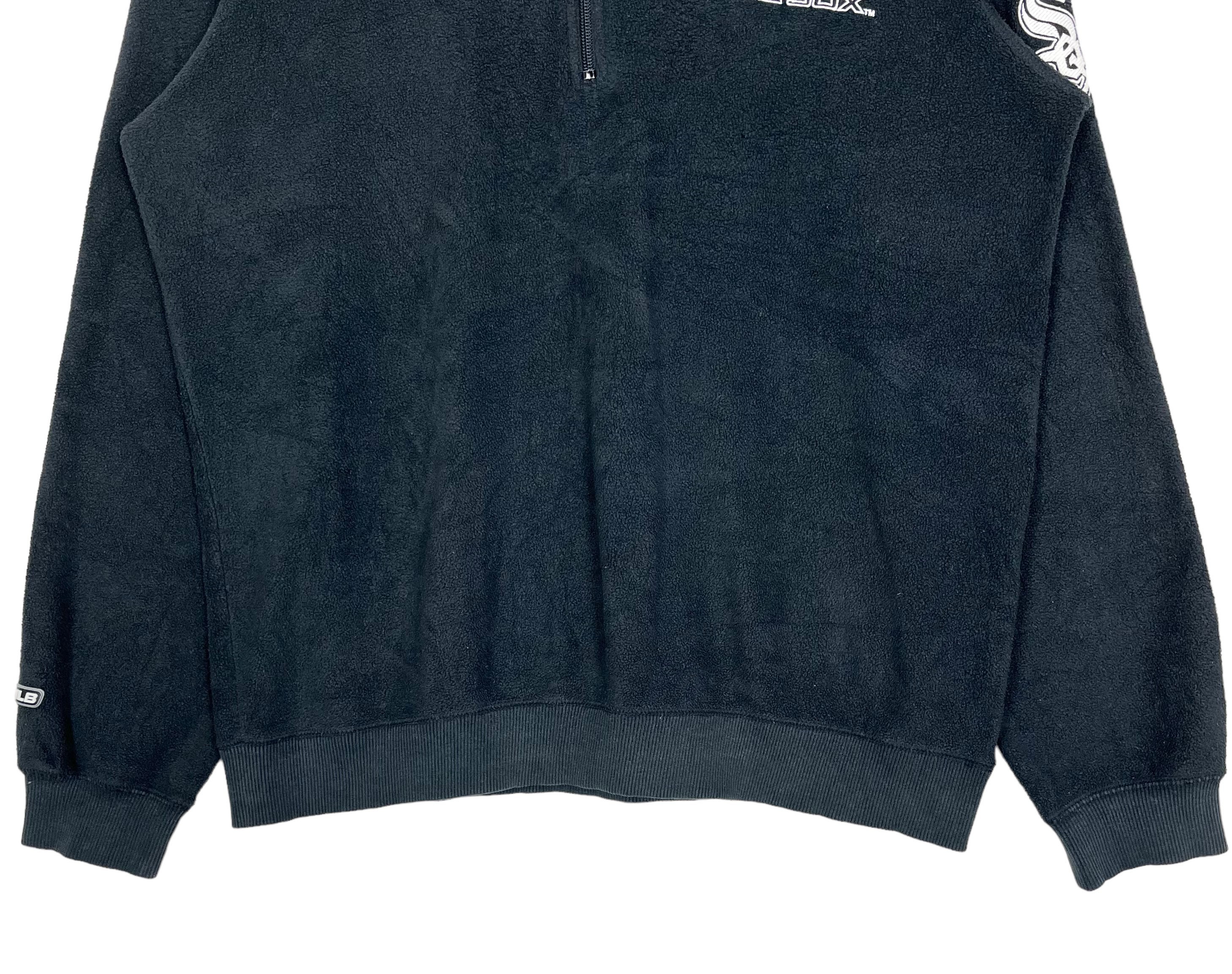 Uniqlo MLB Chicago White Sox Half Zipper Anorak Fleece Jacket 