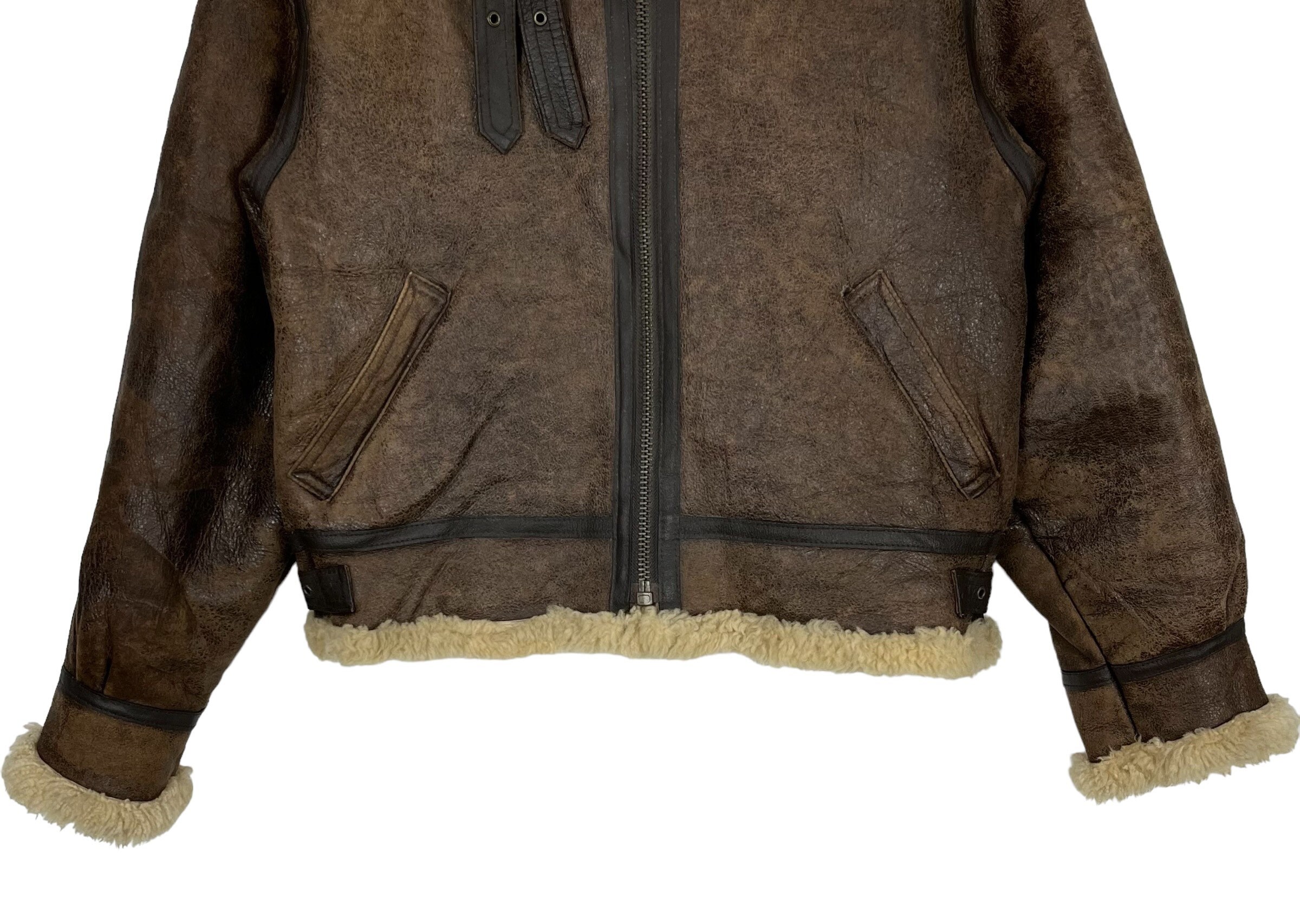 Vintage Military Westop USAAF Type B-3 Lamb Skin Flight Jacket