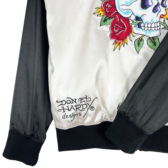 Don Ed Hardy スカジャン Tiger Eagle Boxy Zip Hoodie