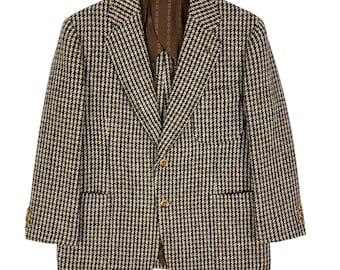 Vintage Harris Tweed Hand Woven Wool Blazer Jacket