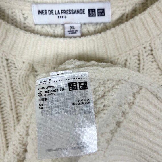 Uniqlo Ines De La Fressange Knit Sweater White Cr… - image 5