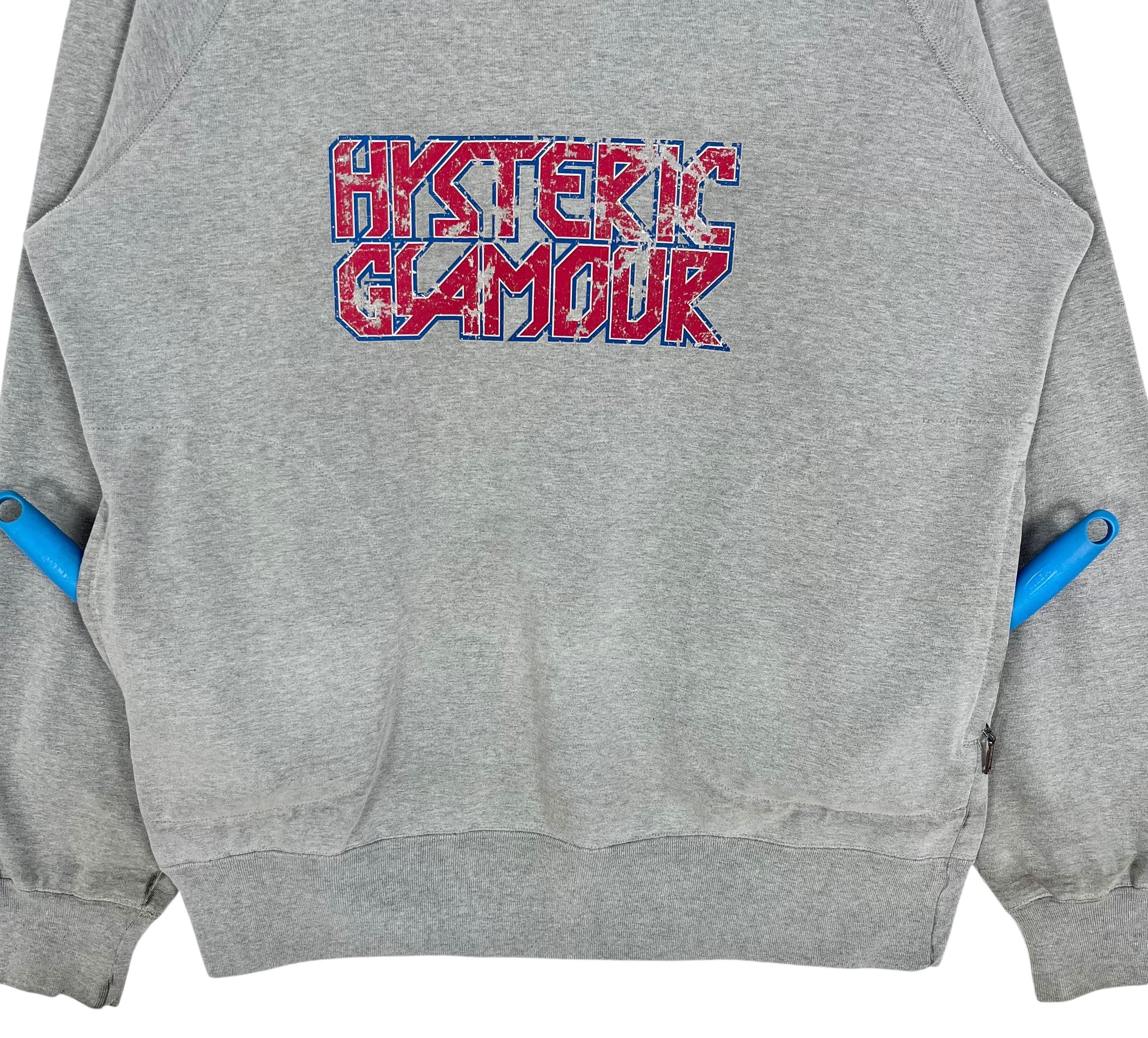 Hysteric Glamour Reflective Logo Pocket Pullover Hoodie Size M