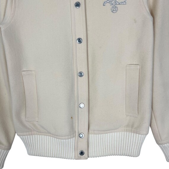 Courreges Snap Button Wool Jacket Bling Bling Log… - image 3