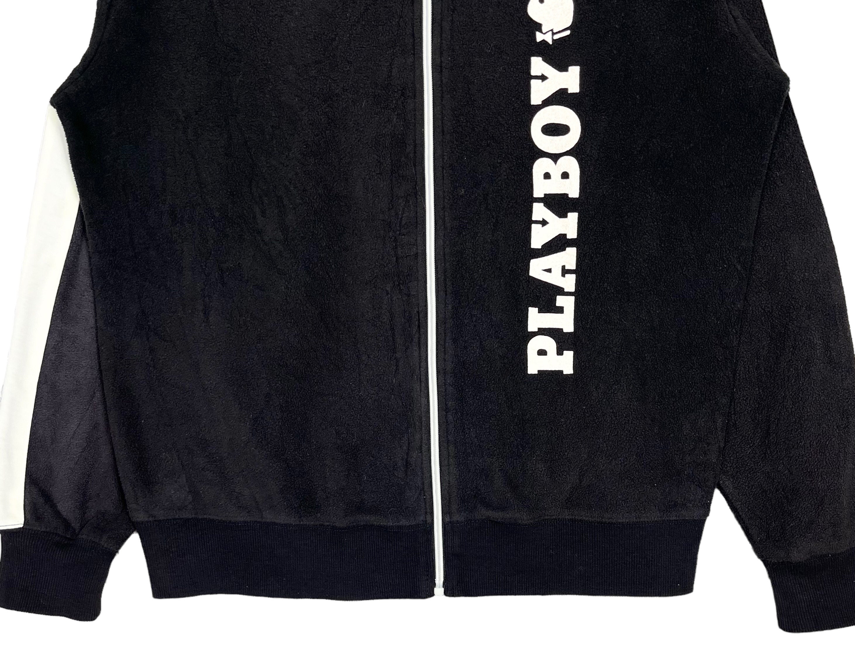 Playboy Zip up Hoodie Fleece Jacket Black Color Size Medium - Etsy