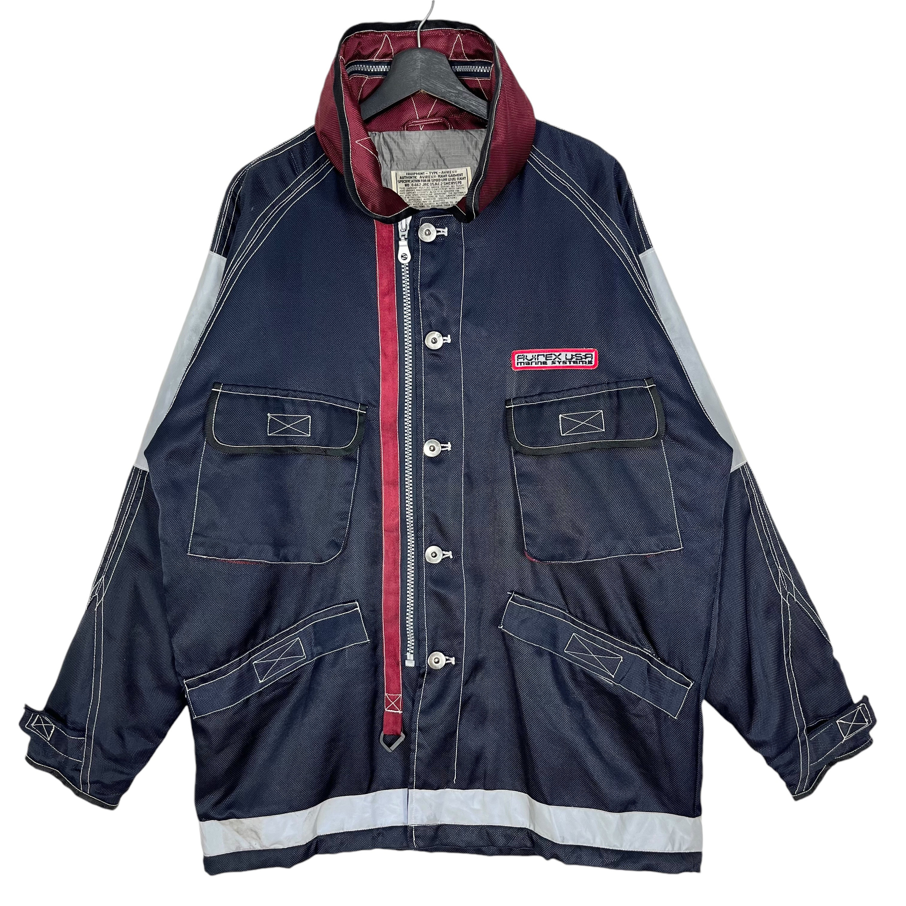 AVIREX コーチジャケット US NAVY DSA700 90S Vintage AVIREX TYPE G-1 Us Navy Leather Bomber Jacket - Etsy