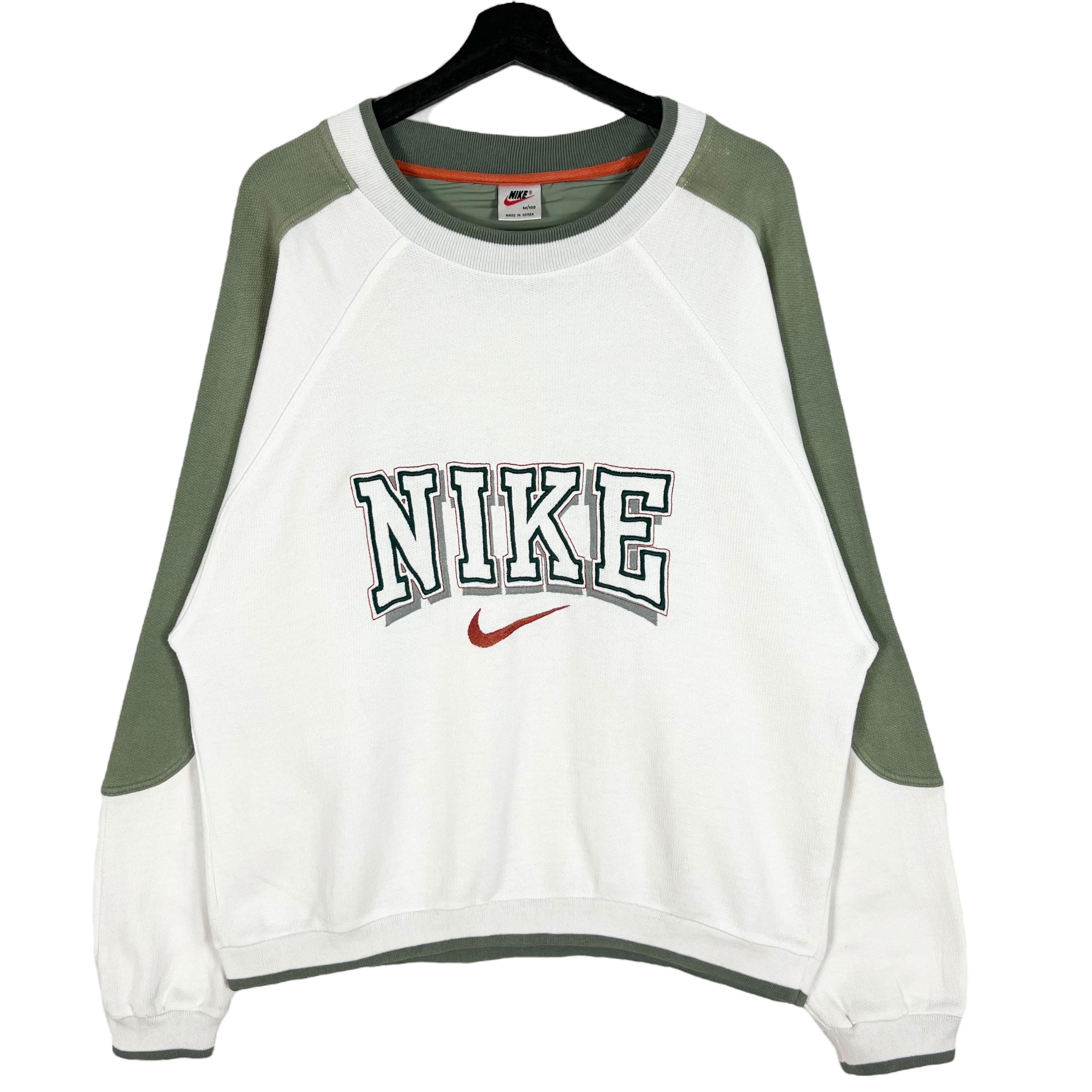 Vintage 90s Nike Sweatshirt Embroidery Spell Out Logo Raglan Vintage 90s Nike Sweatshirt Embroidery Spell Out Logo Raglan