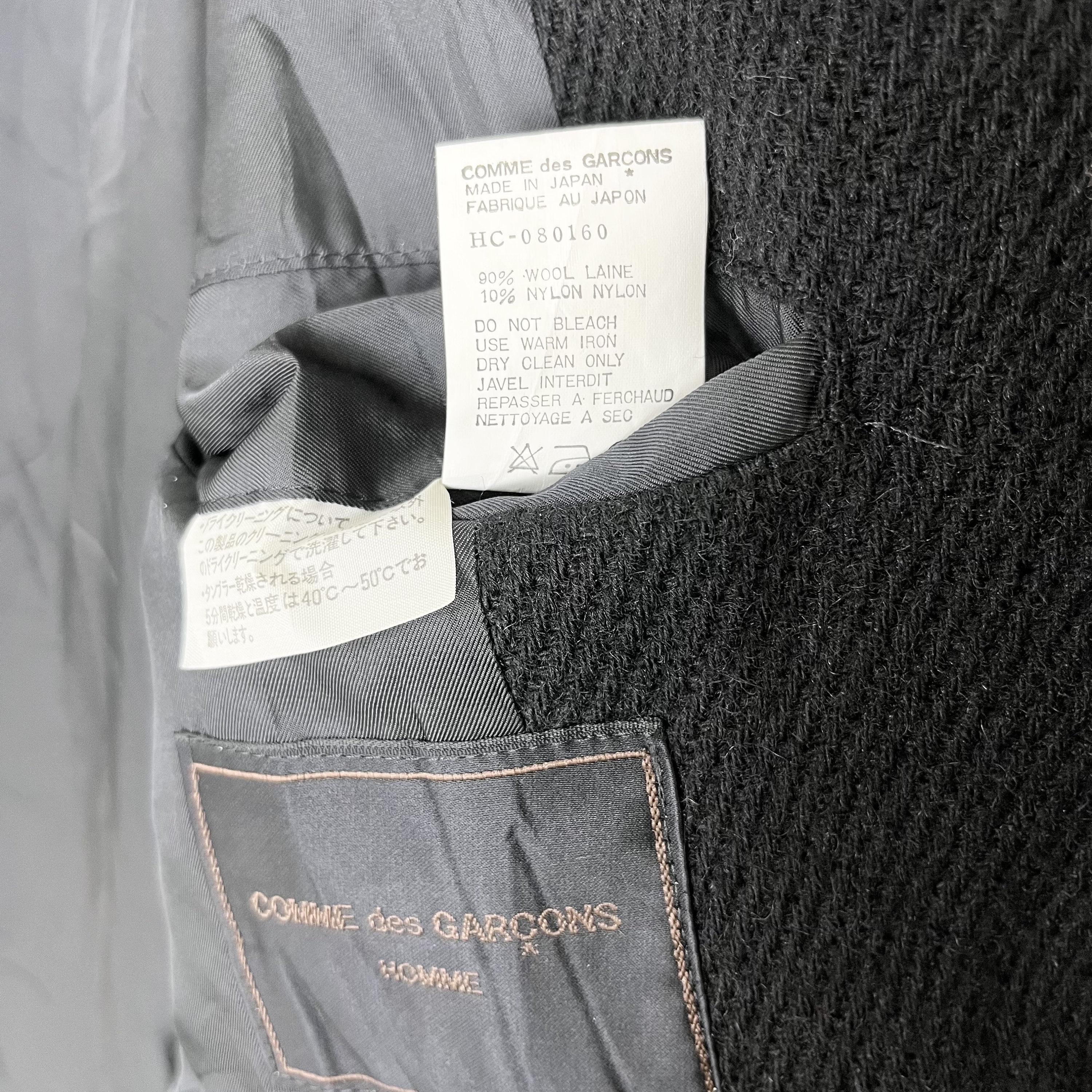 Vintage 90's CDG Comme Des Garçons Homme Wool Mens Designer Long