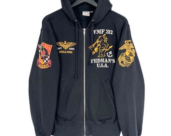 Tedman's USA Ted Company USAF Devils Wing Zipper Hoodie Jacket