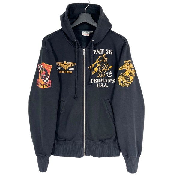 Tedman's USA Ted Company USAF Devils Wing Zipper Hoodie Jacket