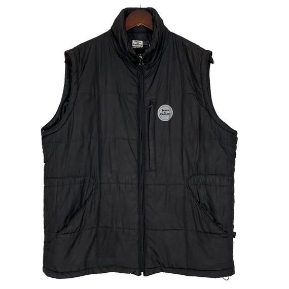 T&C Town and Country Detachable Sleeve Zipper Puffer Jacket