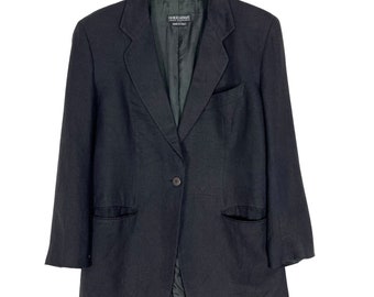 Giorgio Armani Classico Fit Vintage Leather Jacket - Etsy