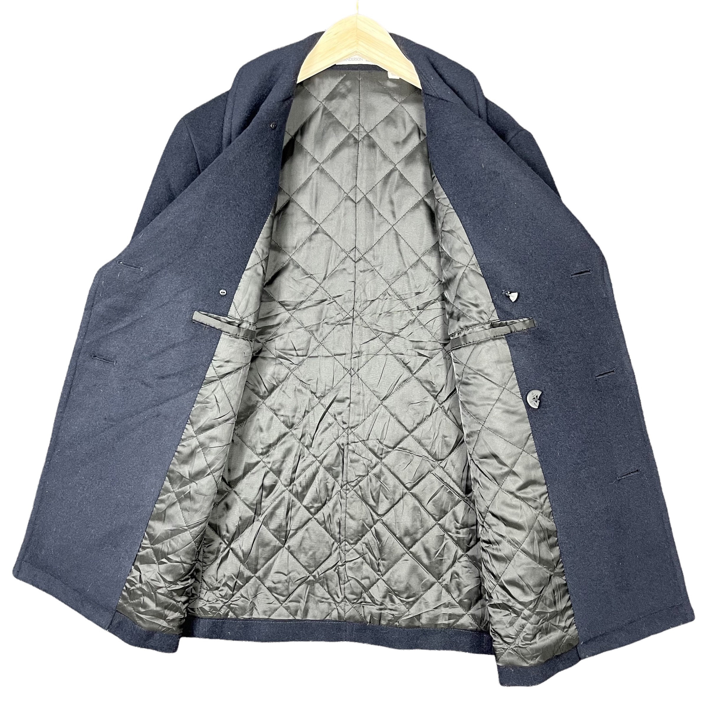 【タグ付き】jw anderson ヘリンボーン ピーコート ユニクロ×JWアンダーソン ウールピーコート デザイナーズ