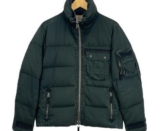 Doudoune militaire Avirex vert foncé taille moyenne