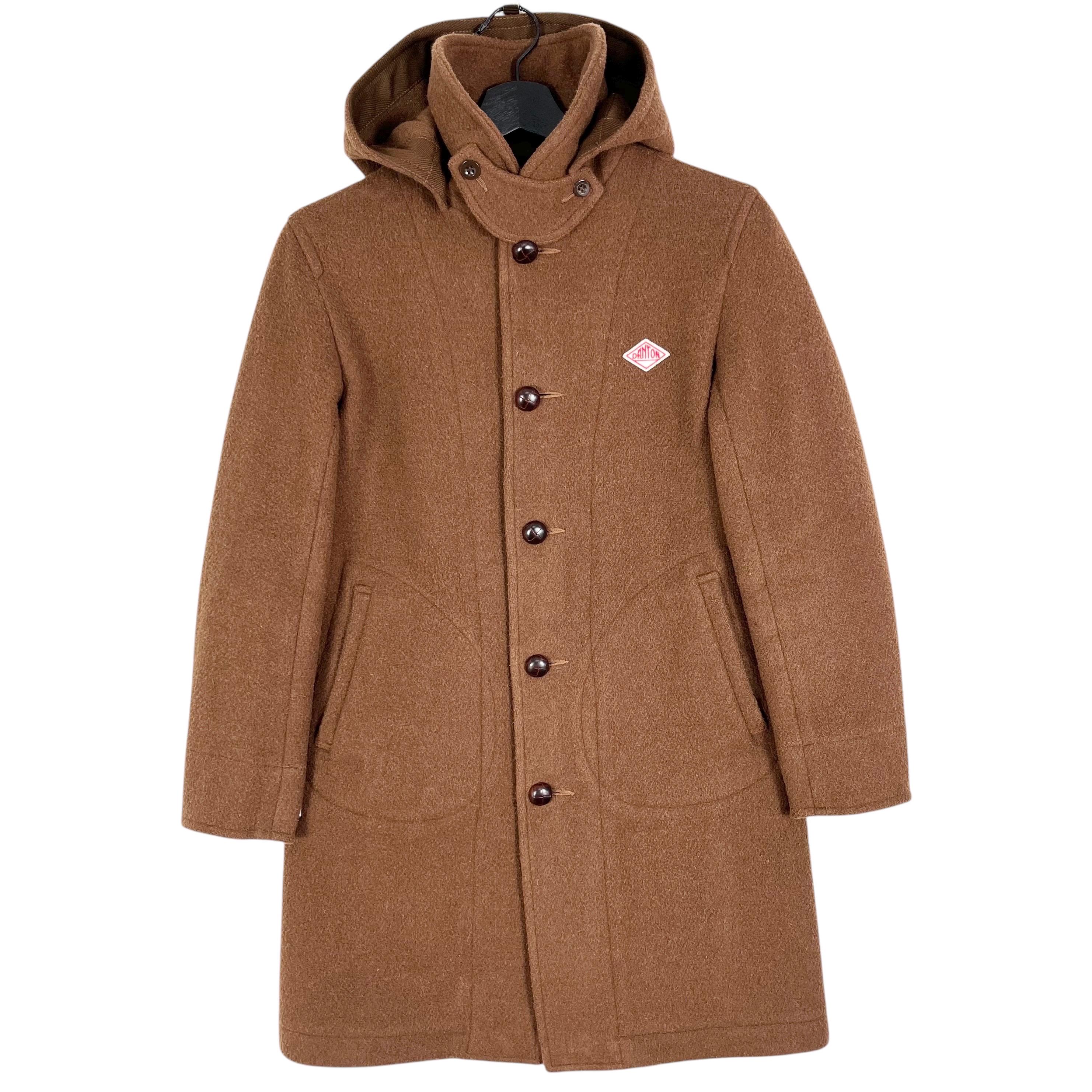 DANTON WOMEN'S WOOL JACKET 38 ダントンウールコート Long Wool Coat