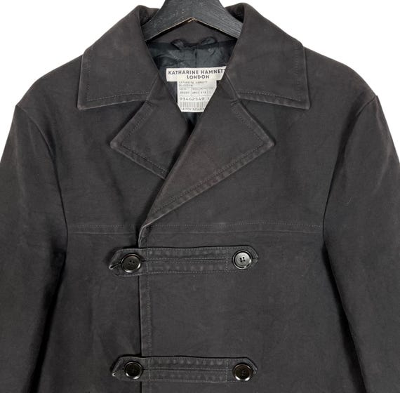 Katharine Hamnett Women Trench Coat Black Size L - Etsy Canada