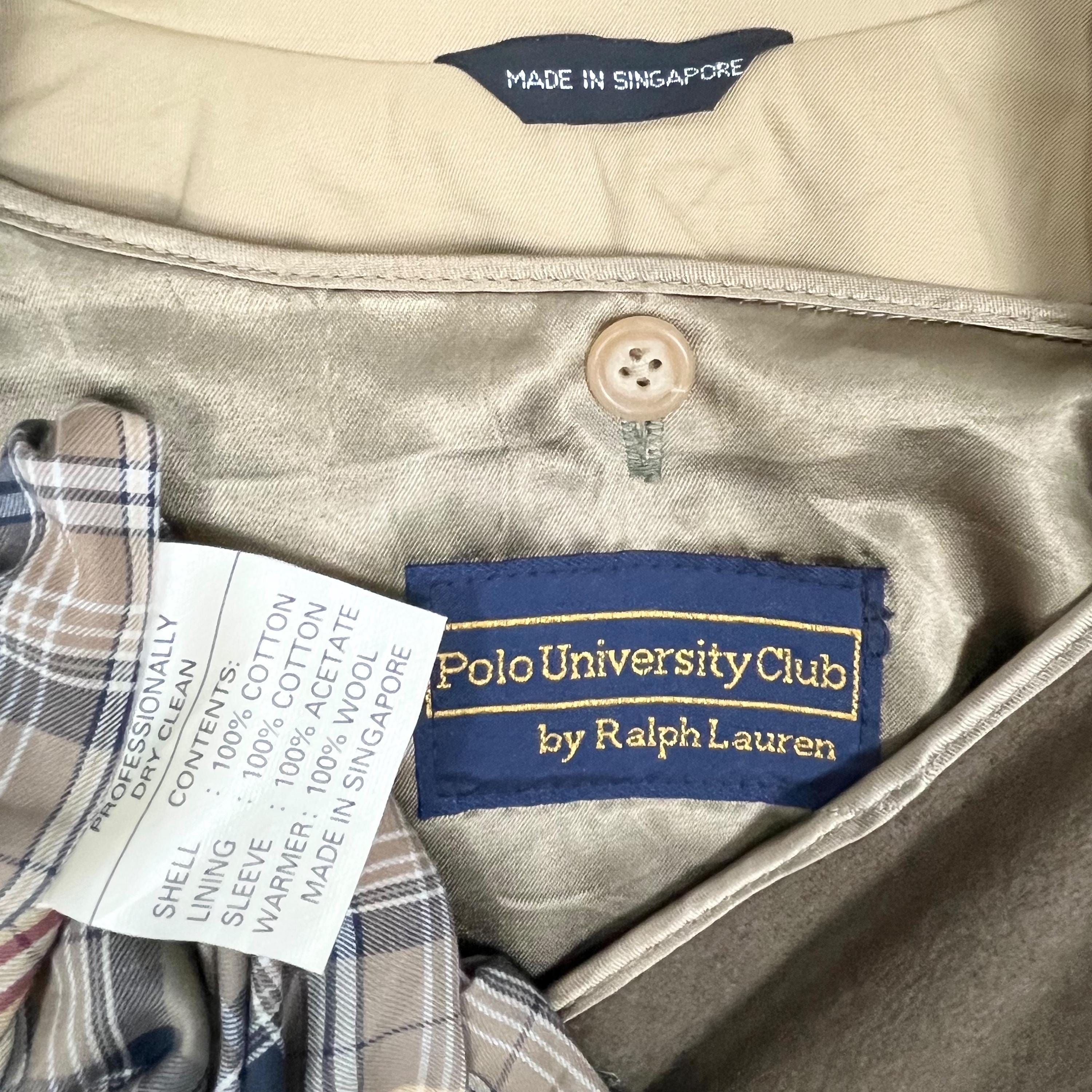 Polo University Club by Ralph Lauren Trench Coat Beige Color Size
