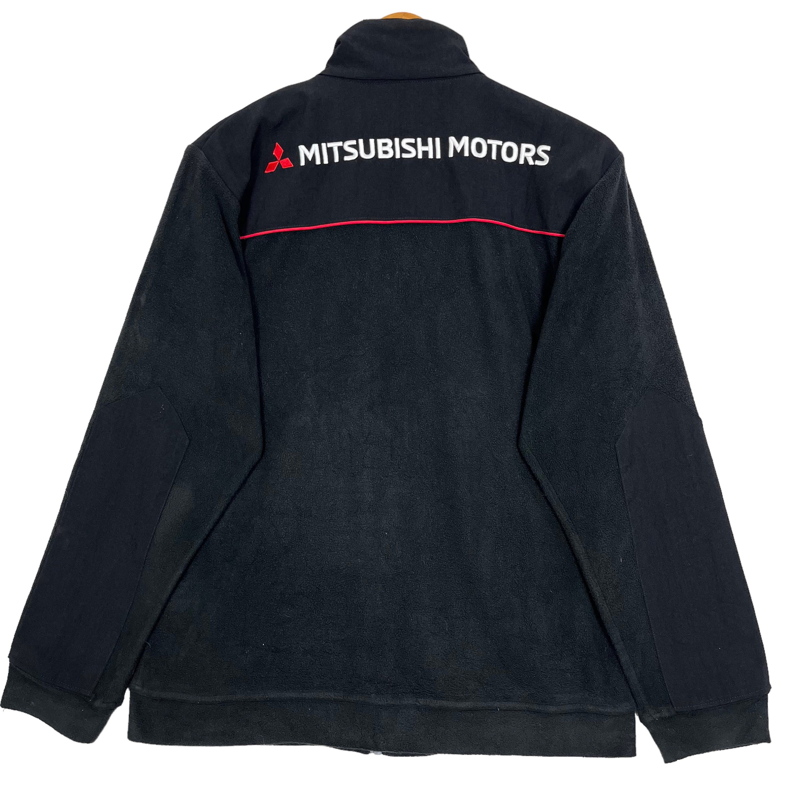 Mitsubishi Motors Cordura Zipper Fleece Jacket Motorsports Black
