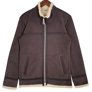 Uniqlo Reversible Fleece Jacket Brown Size Medium