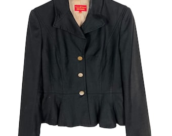 Vivienne Westwood Red Label Jacket Black Faded Size 40 Made in