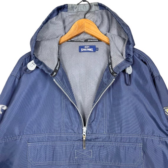 Vintage Spalding Anorak Windbreaker Jacket Navy B… - image 3