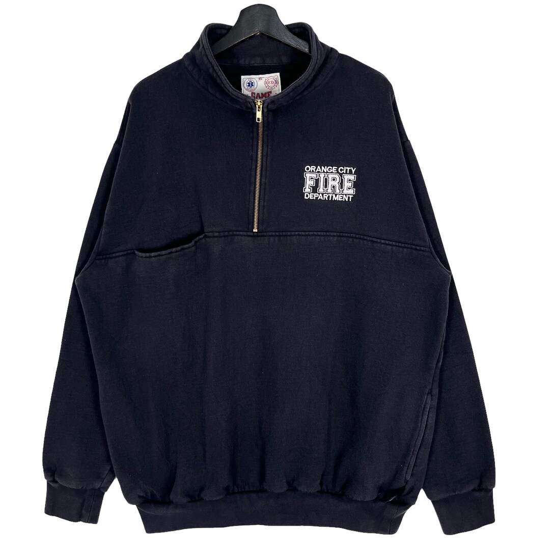 トップス 90s evis zip up trainer/sweat navy 🇯🇵 Vintage 90s Evisu Mighty Zip Hoodie Rare Retro Hype Y2K
