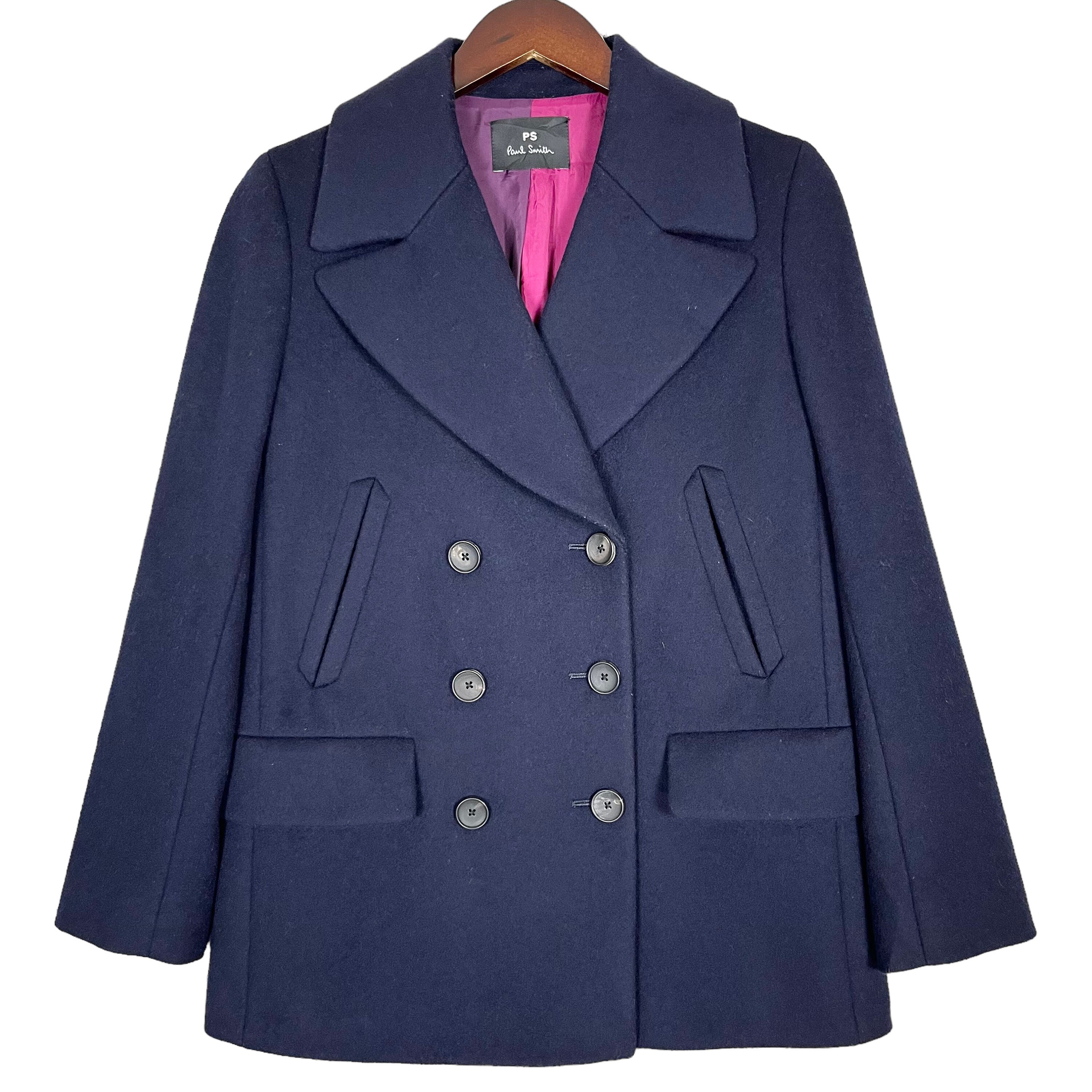 Paul Smith Women Wool Peacoat Double Breasted Paul Smith Signature